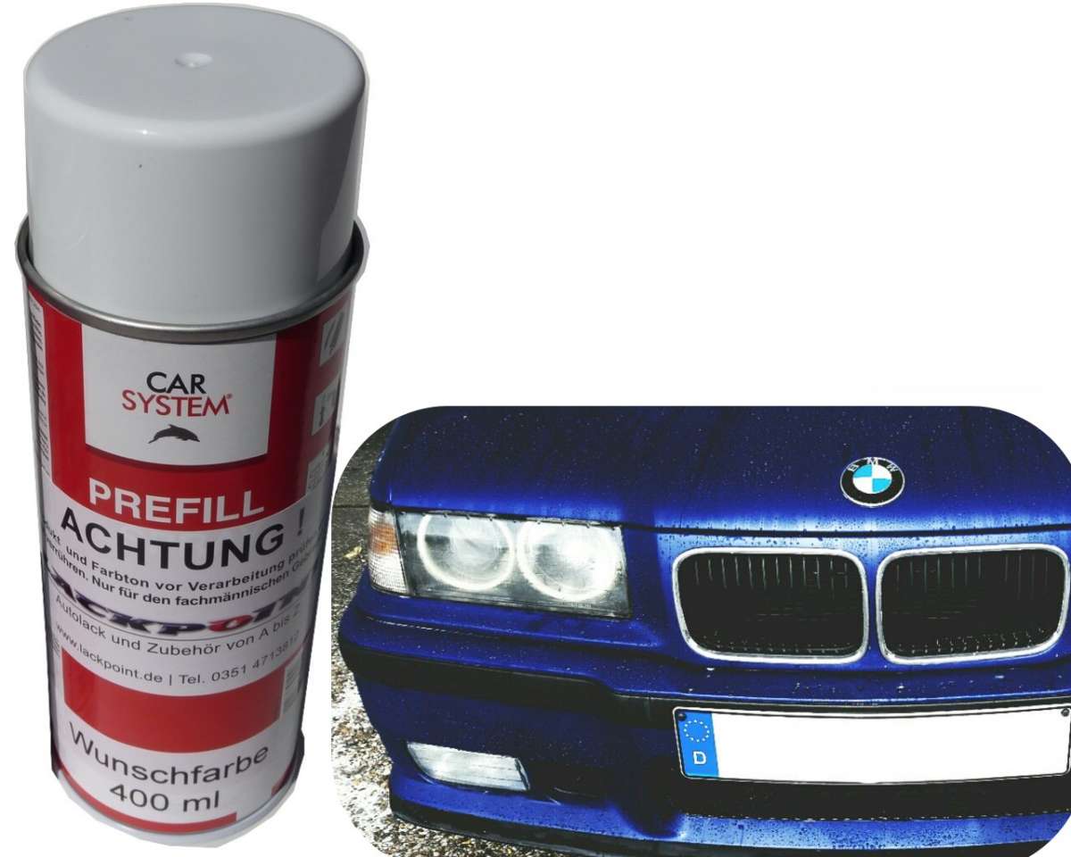 1 Liter Set 2K Autolack Wunschfarbe Nacht Blau Metallic Kein Klarlack Farbe