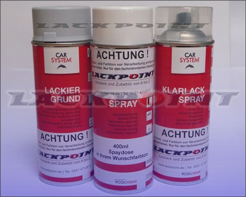 Autolack METALLIC Wunschfarbton - Spraydosen Set