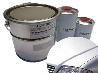 Set Peinture Auto 2K LacKpoint Eisblau Metallic - 5 Litres - Bleu Glacé Métallisé Brillant