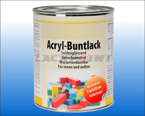 Acryl Buntlack SEIDENGLÄNZEND Reinweiß