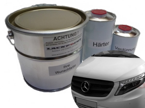 2K Autolack Set geeignet für Mercedes 3589 Jupiterrot Vito 447 V