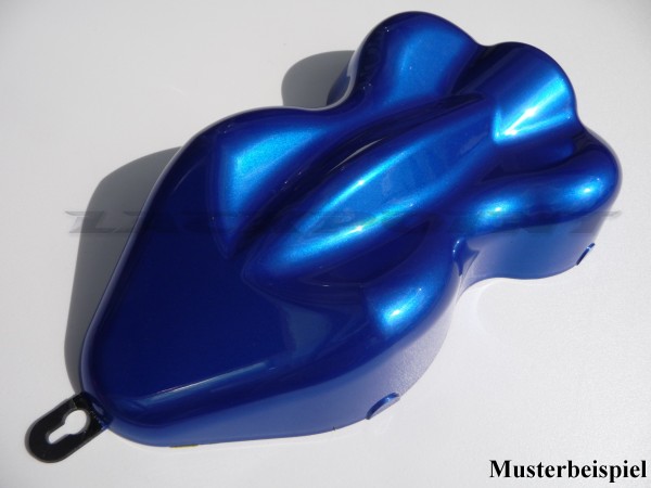 Spraydosen Set - Basis Autolack Candy Blau 2 Metallic + Klarlack